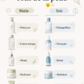 Femme appliquant un soin sur son visage, illustration d'une routine de soin de la peau