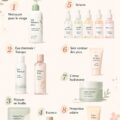 Femme appliquant des soins du visage pour une routine quotidienne lumineuse