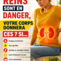 Illustration d'un rein humain avec des signaux de santé