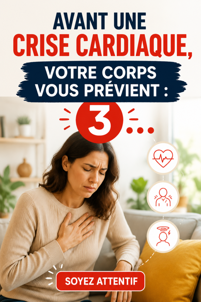 Femme réfléchissant à sa santé cardiaque en écoutant son corps.