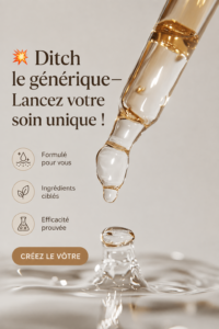 Une femme appliquant un soin sur son visage, confidentielle et rayonnante