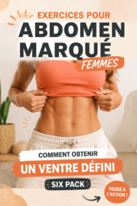 Femme réalisant des exercices pour un ventre tonique sur un tapis de yoga