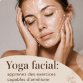 Femme réalisant des exercices de yoga facial pour raffermir sa peau