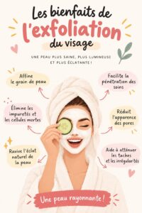 Femme souriante avec une peau radieuse après exfoliation