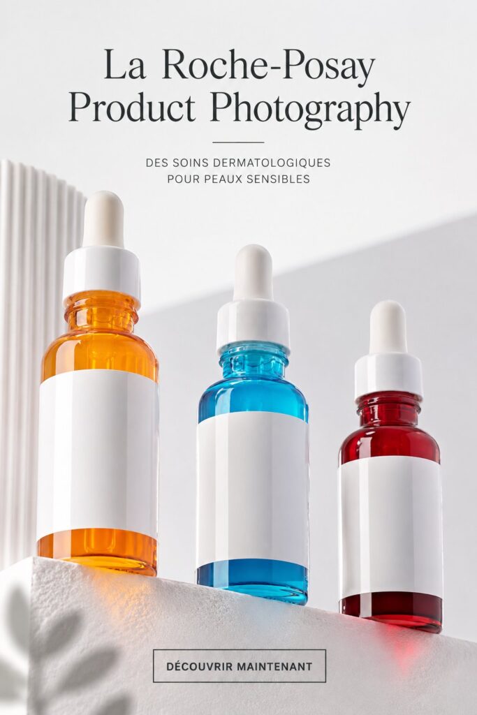 Produits de soins La Roche-Posay sur un fond naturel