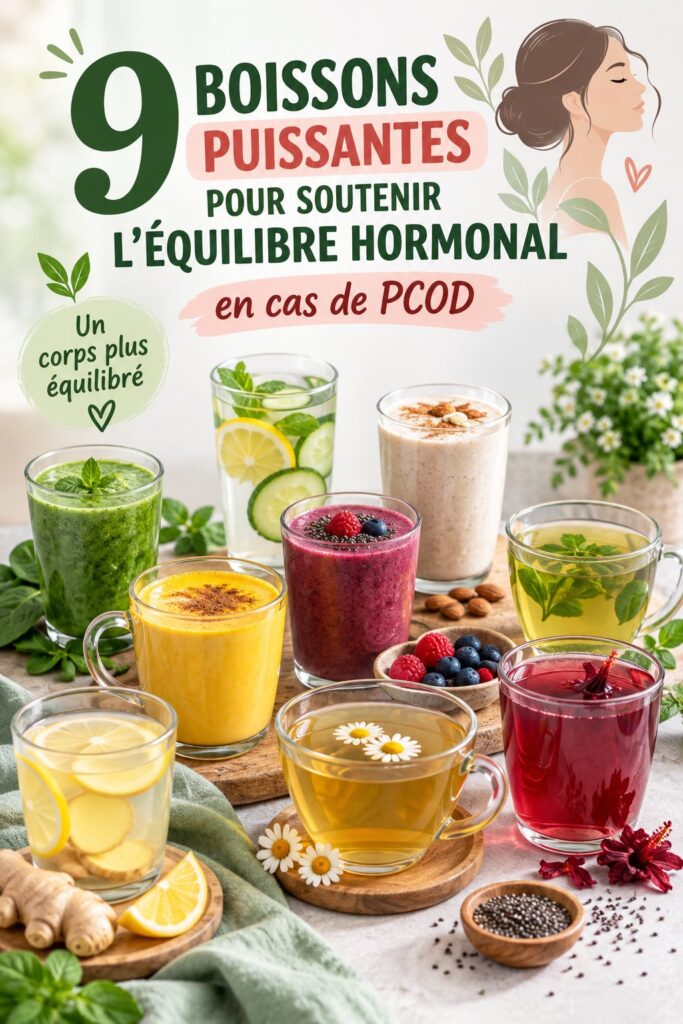 9 boissons naturelles pour équilibrer les hormones des femmes