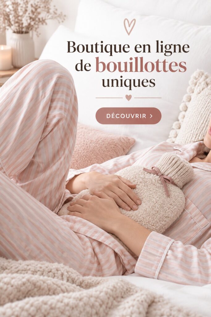 Une belle selection de bouillottes uniques pour se réchauffer avec style.
