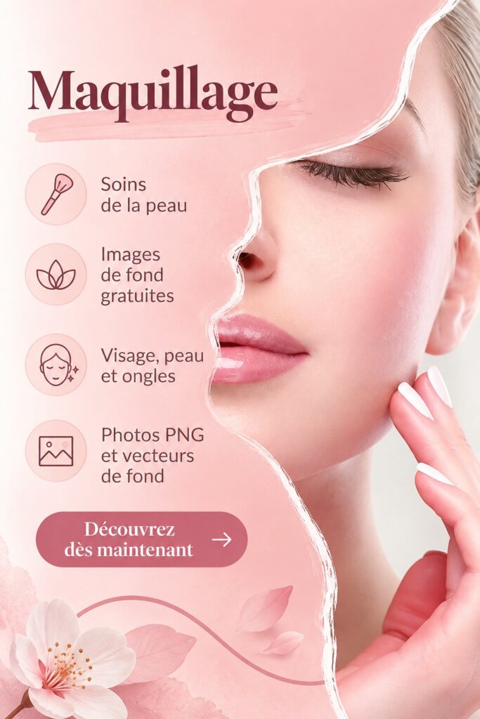 Femme appliquant du maquillage dans un miroir lumineux, souriante