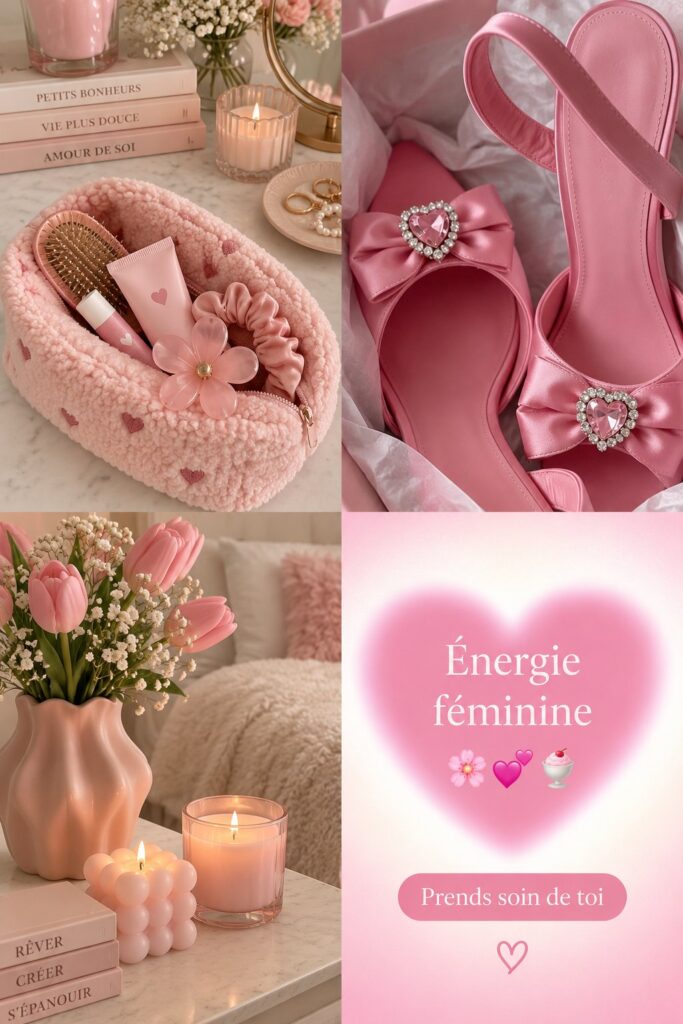 Femme méditant dans un cadre apaisant, symbolisant l'énergie féminine et le bien-être.