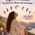 Femme méditant en pleine nature, représentant les phases féminines et la spiritualité