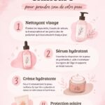 Visuel d'un kit de skincare avec divers produits de soin esthétique.