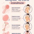Femme appliquant un nettoyant visage naturel fait maison sur sa peau, dans un cadre chaleureux et accueillant.