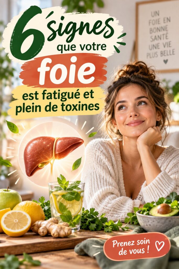 Image d'un foie surchargé avec des signes de fatigue, symbolisant l'importance de la santé hépatique.