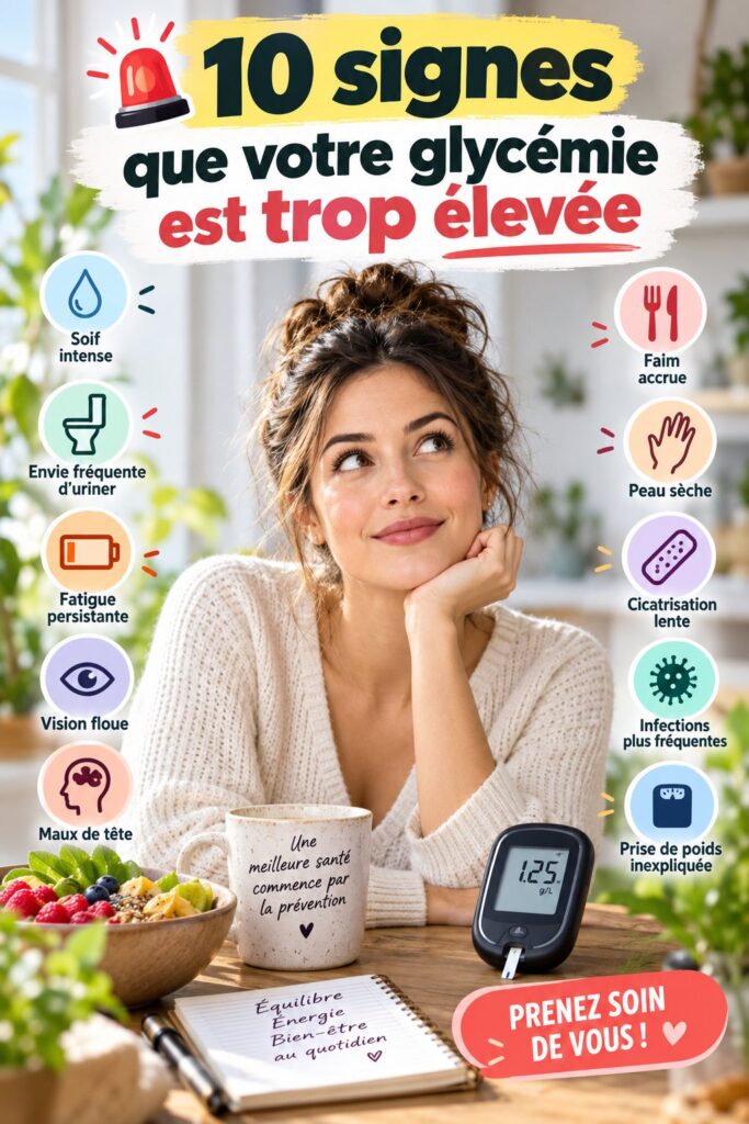 Femme heureuse surveillant sa glycémie avec un glucomètre