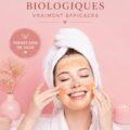 Recettes de soins de peau bio faits maison sur une table en bois
